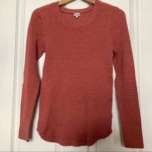 ZISMET Maria F20 long sleeve knit sweater top Hi/Lo in dusty rose size M